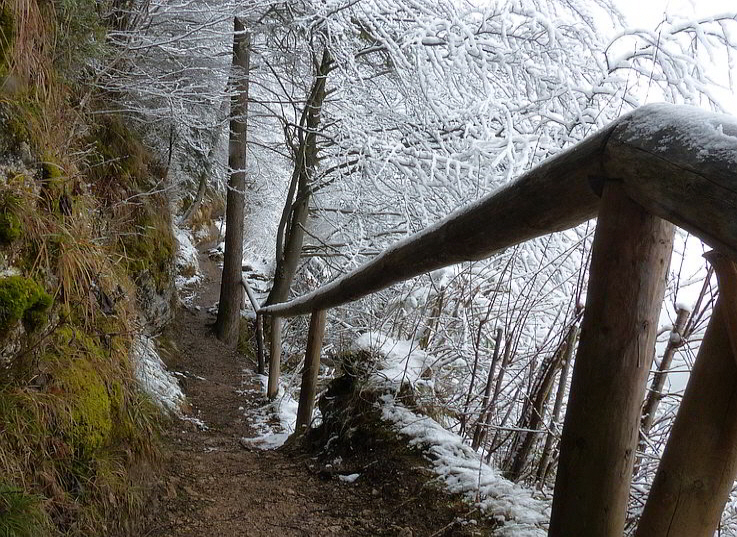 Weißensee Rundwanderung im Winter