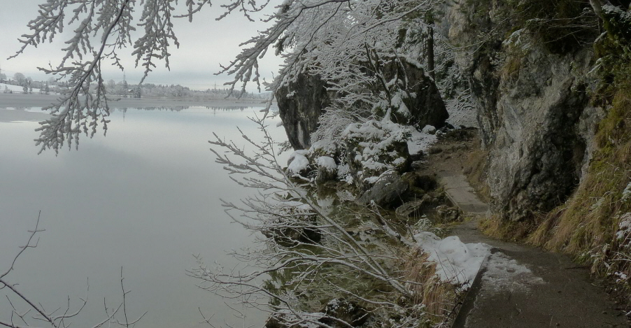 Weißensee Rundwanderung im Winter