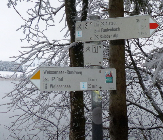 Weißensee Rundwanderung im Winter