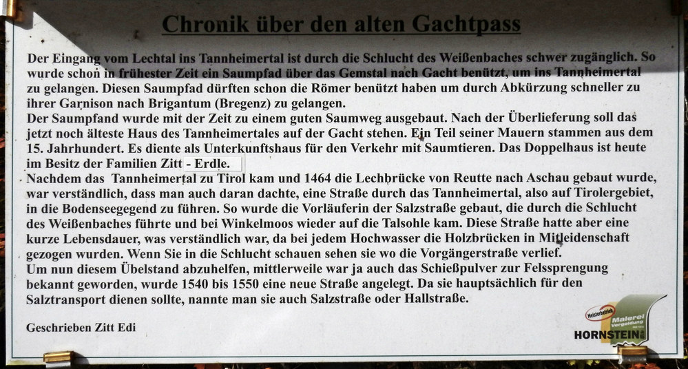 Chronik Alter Gachtpass