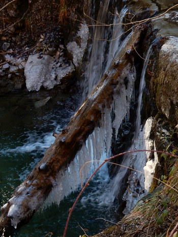 Eiszapfen Hirschbachtobel