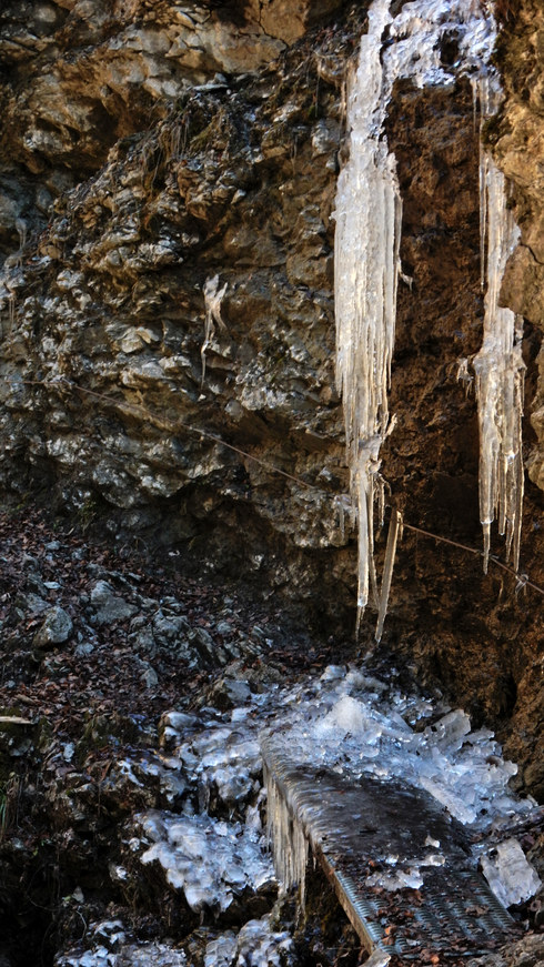 Vereisung im Hirschbachtobel