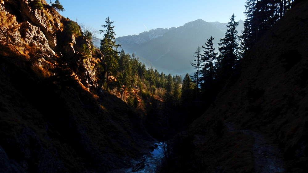 Ausblick im Hirschbachtobel