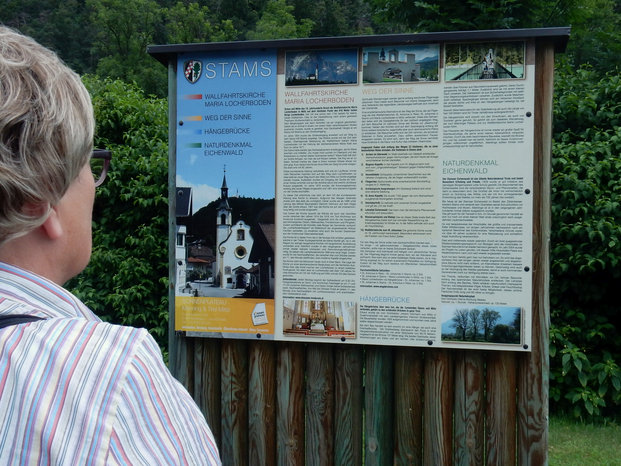 Hangebruecke Stams - Locherboden  Rundwanderung