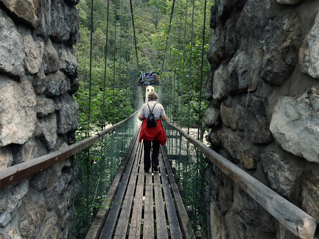 Hangebruecke Stams - Locherboden  Rundwanderung