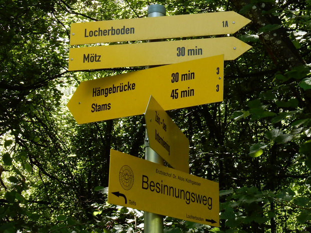 Hangebruecke Stams - Locherboden  Rundwanderung