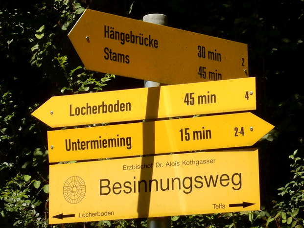 Hangebruecke Stams - Locherboden  Rundwanderung