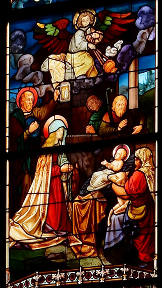 Kirchenfenster Weihnachten - Häselgehr