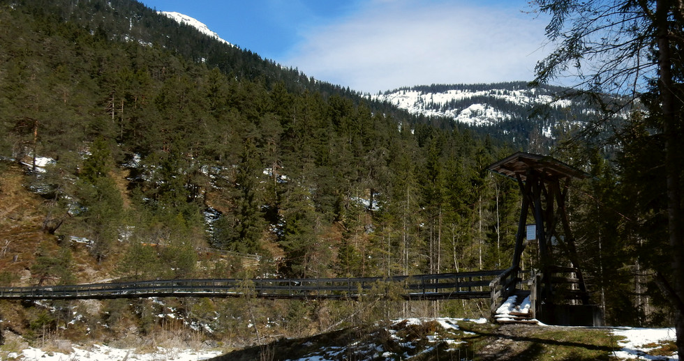 Hängebrücke Forchach Fernwanderweg Lech