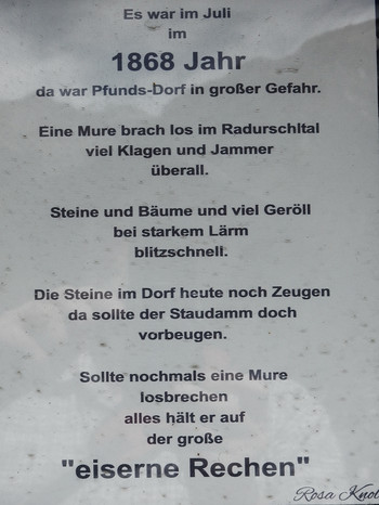 Hochwasser 1868 Pfunds
