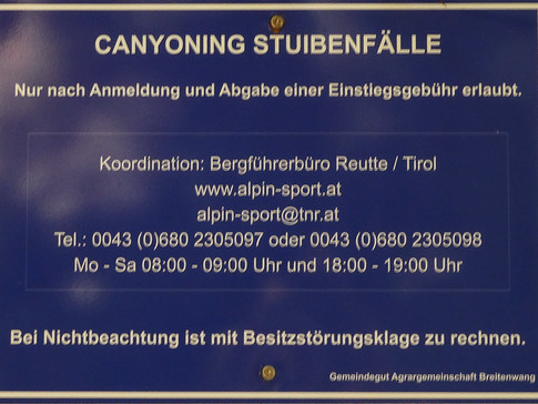 Stuibenfälle Mühl bei Reutte Tirol